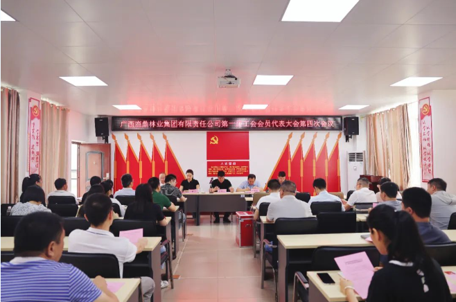 广西不朽情缘电子游戏官网林业集团工会召开第一届工会会员代表大会第四次会议
